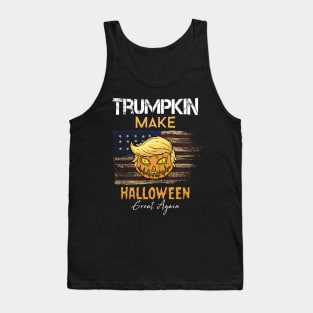 Trumpkin Make Halloween Great Again Gift Tank Top